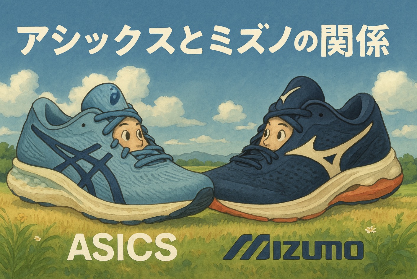 アシックスとミズノの関係図解｜市場ポジションと強み比較まで - RUNナビ
