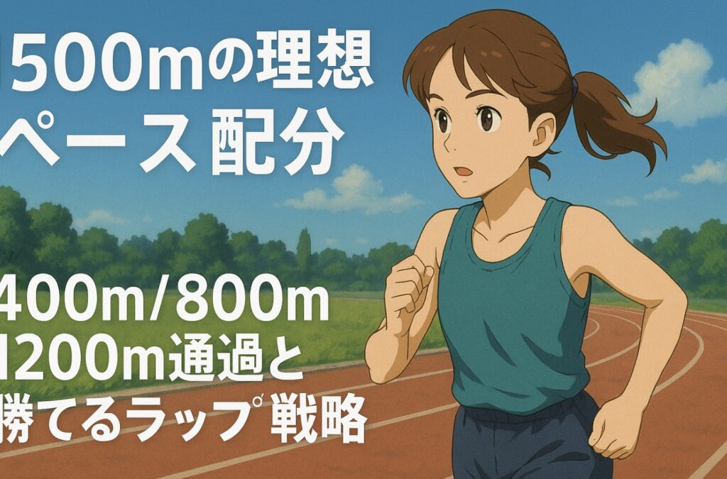 1500mの理想ペース配分｜400m/800m/1200m通過と勝てるラップ戦略