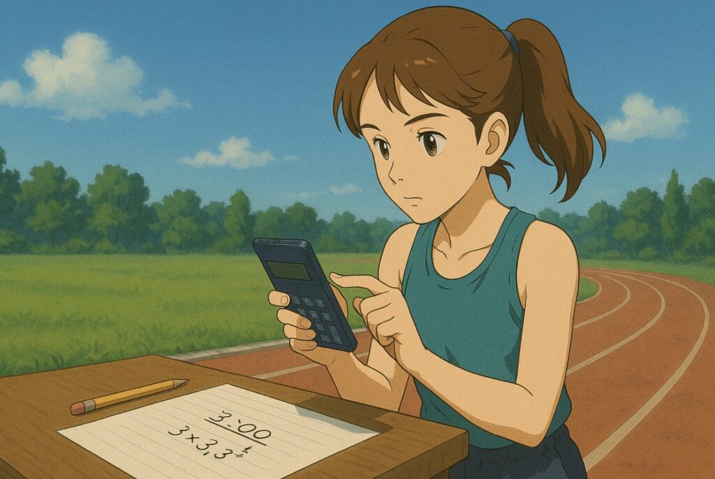 1500m走「ペース計算」編(ツール・数式・換算表)