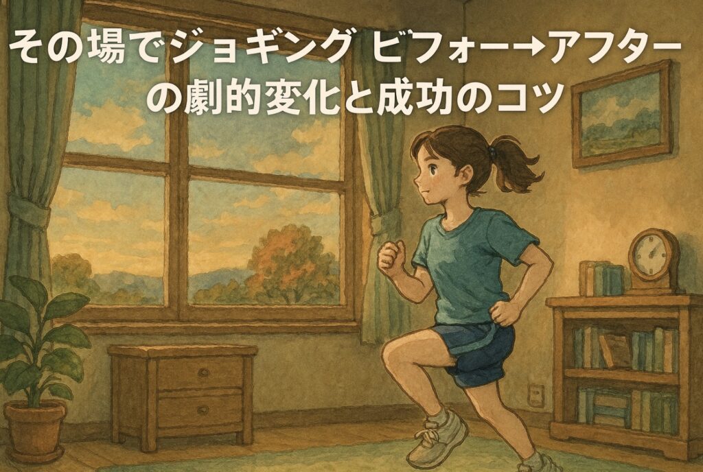 その場でジョギング！ビフォー→アフターの劇的変化と成功のコツ