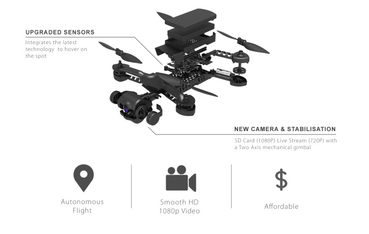 Micro Drone 4 0 0g未満でジンバル付きのドローン登場 ドローンblog