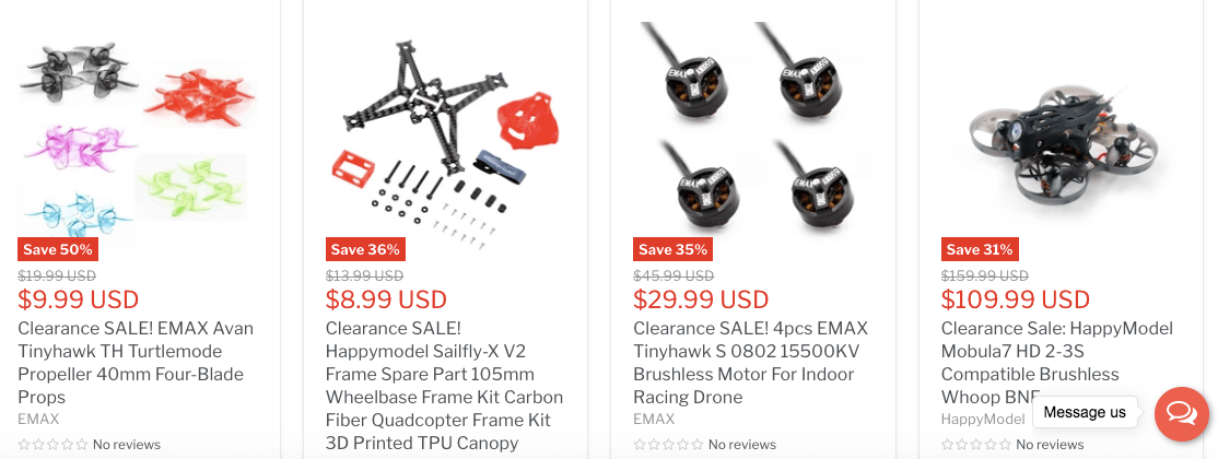 ドローンショップ「Makerfire」Clearance Saleがとにかく安いので紹介