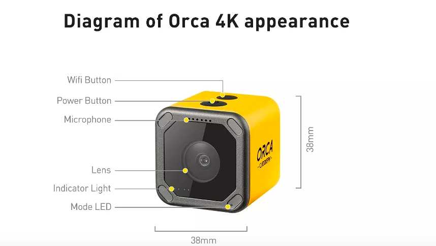 Caddx Orca 4K 30FPS Action Kamera 