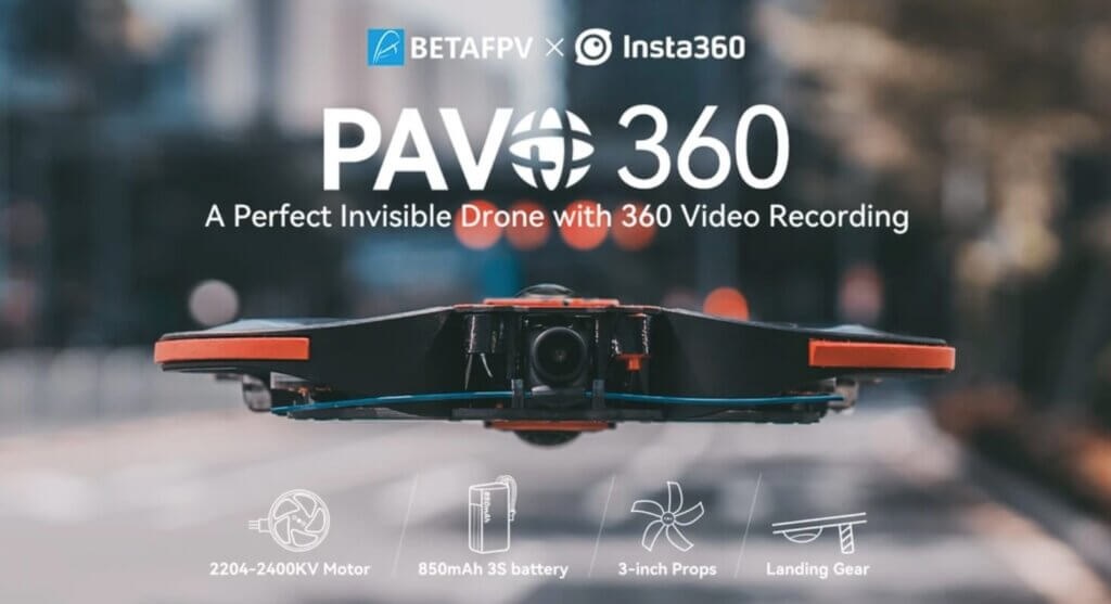 BETAFPV「SMO 360カメラ」「Pavo360ドローン」販売開始