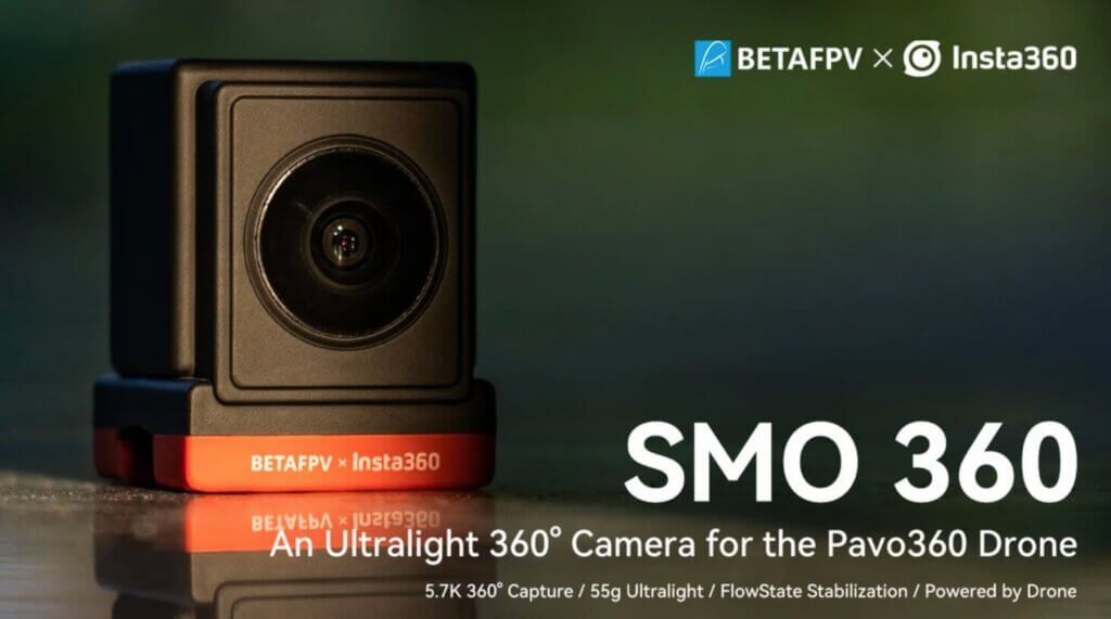 BETAFPV「SMO 360カメラ」「Pavo360ドローン」販売開始